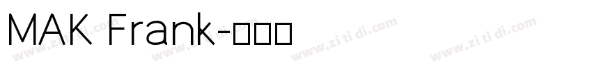 MAK Frank字体转换
